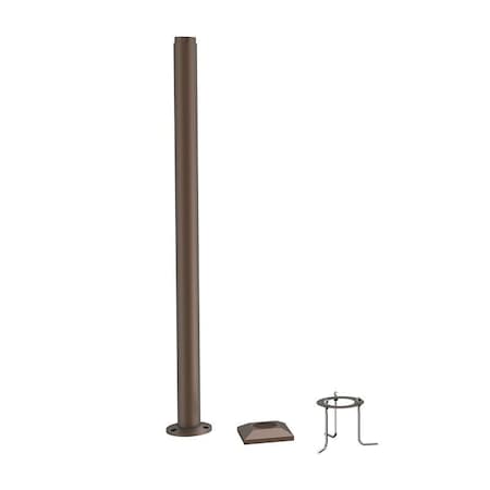 Westgate BOLLARD POLE SYSTEM 5FT BASE, Bronze BPS-BASE-5FT