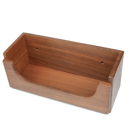 Homeroots Traditional Solid Teak Guest Paper Towel Holder 475868