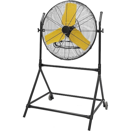 Edendirect 24 in. 3 Speeds Roll-About Tilt Stand Fan with Ball Bearing Powerful 2/5HP Motor IR-FANR24T