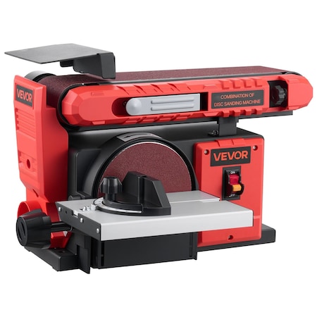 Vevor 6 in Disc Sander & 4 in x 36 in Belt Sander Professional Belt Disc Sander Combo BSH1510C