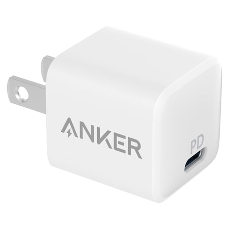 Anker Powerport 3 Nano Usb C Wall Charger 20w, White A2634J23-2