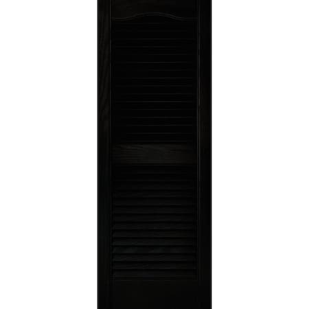Builders Edge 15''x39'' Vinyl Louvered Shutter, 2PK 23140039002
