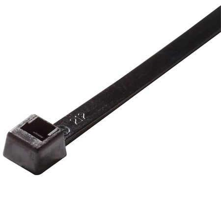 Cromo Cable Tie, 6 in L, 1-1/2 in Max Bundle Dia., Black, Nylon, 18 lb Strength, 100 PK CR3180096