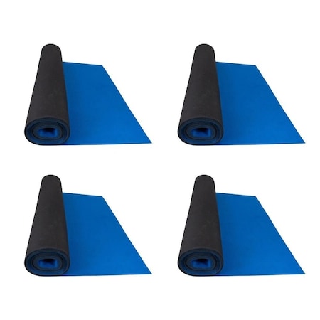 Mytee Products 20ft x 27in Blue Neoprene Floor Runner w/ Non Skid Bottom, 4PK NFR-BLUEx4