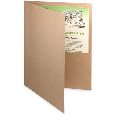 Oxford Earthwise by 100% Recycled Paper Twin-Pocket Portfolio, 11 x 8.5, Natural, 10PK 00574