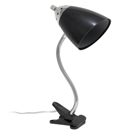 Homeroots 18" Black Swing Arm Table Lamp 646009