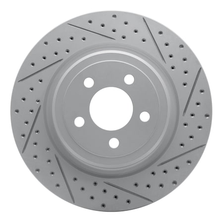 Dynamic Friction Co DFC Geoperformance Rotor - Drilled and Slotted 830-39021R