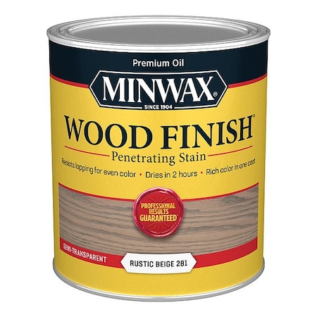 Minwax Wood Stain, 1 qt, Rustic Beige 701004444