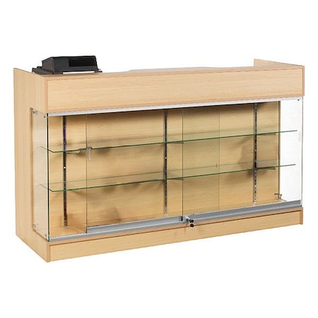 Specialty Store Services Retail Counter, Cherry, 42 in H, 72 in W 3366M