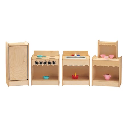Jonti-Craft Toddler Contempo Kitchen 4 Piece Set 2075JC