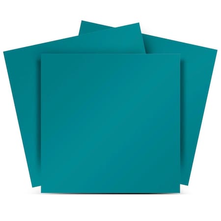 Homeroots 7" x 7" Blue Vinyl Arabesque Peel And Stick Removable Tiles 632695