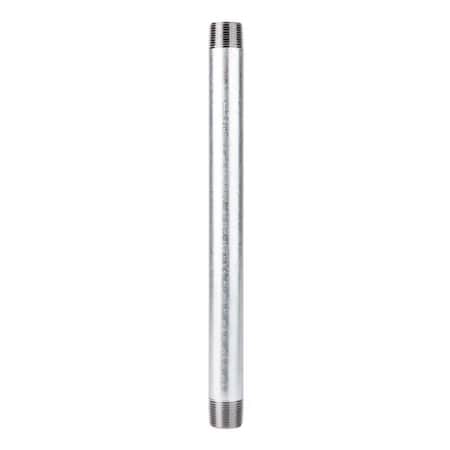 Stz Industries 3/4 in. MIP each X 3/4 in. D MIP Galvanized Steel 12 in. L Nipple 303U34X12