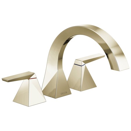 Delta Trillian Two-Handle Roman Tub Trim T2746-PN-PR