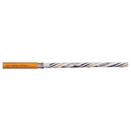 Chainflex VFDServoMotorCable, Org, 0.67in-OD, 1kV CF270-UL70001D