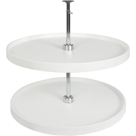 Knape & Vogt Lazy Susan, Polymer, White, 32 in W, 31.5 in H, 32 in L KV.PFN32STW