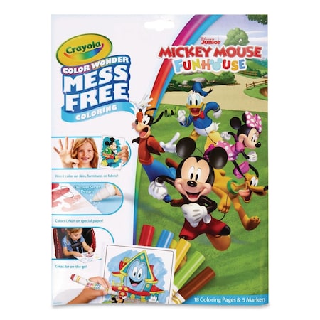 Crayola Color Wonder Mickey Mouse Clubhouse Coloring Book, Ages 3 and Up, 18 Pages 75-7006