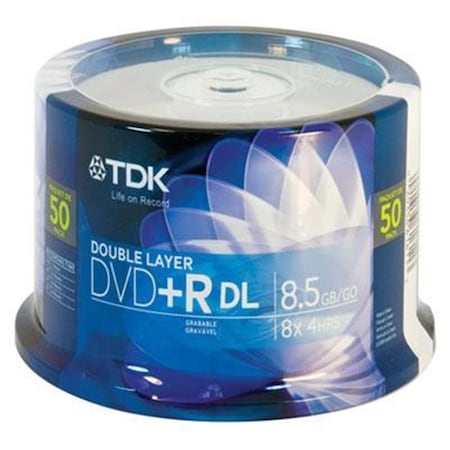 Tdk Electronics DVD+R Double Layer 8.5GB 50pk 61611