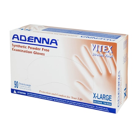 Safety Zone Synthetic Vinyl Powder Free 4 mil Exam Gloves - Beige, XL - Case of 900 VTX998