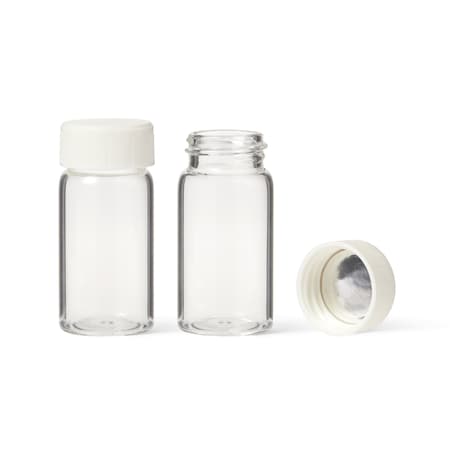 United Scientific Scintillation Vials 20 mL unattached wh Urea cap SZ 24-400 cork foil liner, 500PK UNSCVL008