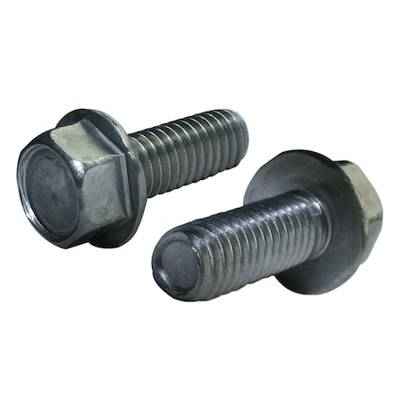 Newport Fasteners #10-24 x 3/8 in, 18-8 Stainless Steel Flange Hex Head Hex Drive, 800 PK 166950-800