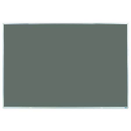 Aarco Porcelain on Steel Chalkboard Sating Anodize Aluminum Frame 48"x72" Slate DS4872S