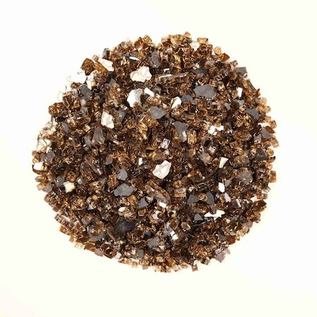 Msi 0.25 Cu. Ft. 0.25 In. 20 Lbs. Copper Brown Fireglass Rock ZOR-FIRGLS-0101