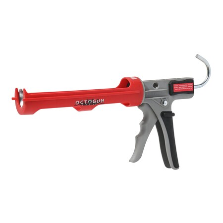 Newborn Cartridge Caulk Gun, 12 1 Thrust 10oz OCTOGUN 208D