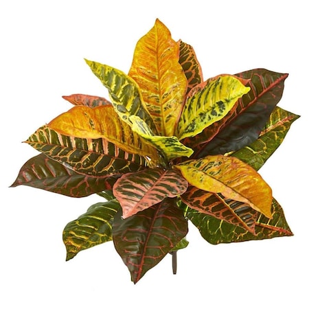 Dare2Decor 21 in. Garden Croton Artificial Plant - Set of 4 DA3661091