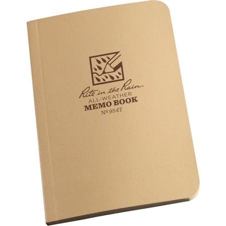 Rite In The Rain All Weather Memo Book, Univ, 3-1/2 x 5 in. 954T