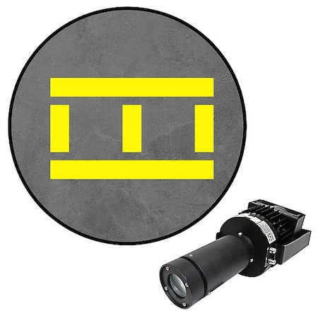 Visual Workplace LED Safety Walkway, 100 W, Yellow 66-3136-181050-PS154