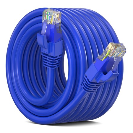 Maximm Cat6 Ethernet Cable 40ft 10Gbps 550MHz UTP, Blue CAT6-CCA-40FT-BLUE