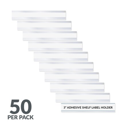 C-Line Products Label Holder, Self Adhesive, 1/2"L, PK50 87607