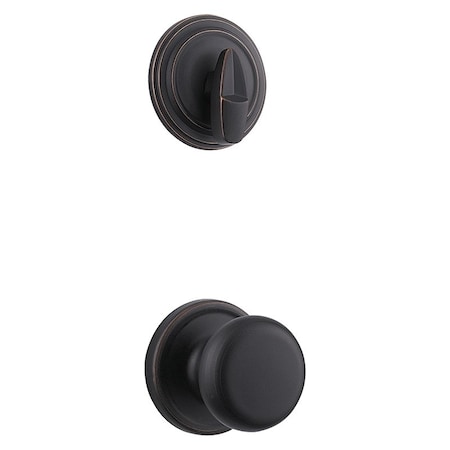 Kwikset Door Knob, Venetian Bronze 966H11PBX