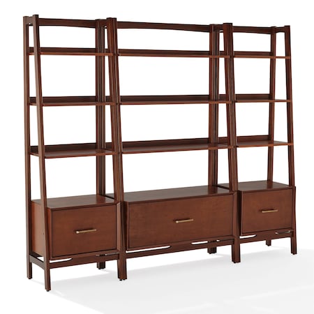 Crosley Landon 3-Piece Etagere Bookcase Set KF13040MA