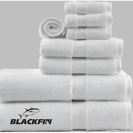 Boston Textile Co. Blackfin 21x36 Bath Mat 12 lbs/Dozen 100% Ring Spun Cotton White BMBXBKFN002136WHT