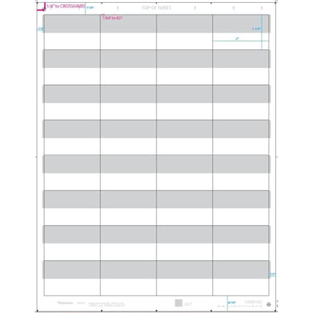 Vestcom Pricing Tool Gray Bin Tag Labels - Sheet 32 each 10095152