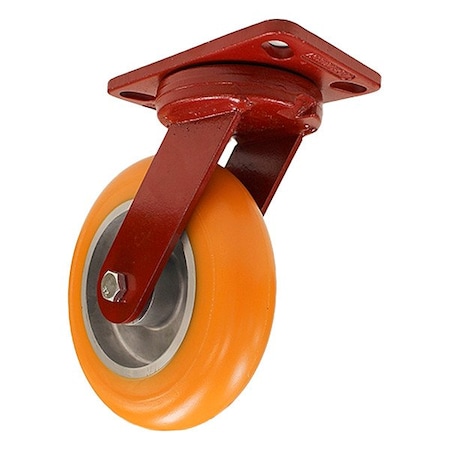 Hamilton Plate Caster, Steel, Swivel S-ZFHS-82EMB-FITG-82-ZB