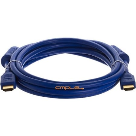 Cmple 973-N 28AWG HDMI Cable with Ferrite Cores - Blue -10FT 973-N