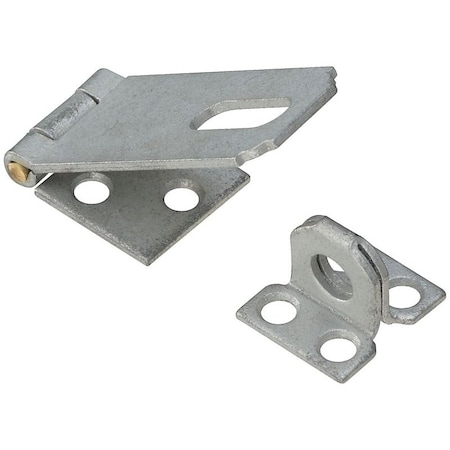 National Hardware V30 Series Safety Hasp, 2-1/2 in L, Galvanized Steel, Non-Swivel Staple N102-723