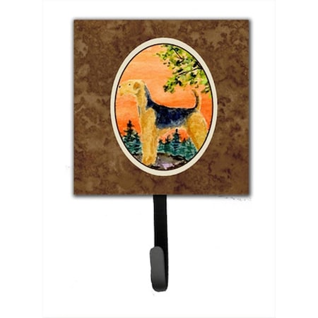 Carolines Treasures 4.25 x 6 in. Airedale Leash Or Key Hook SS8850SH4