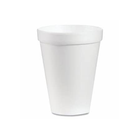 Dart Container Foam Cup, 12 oz, White, 40PK 863-12J12
