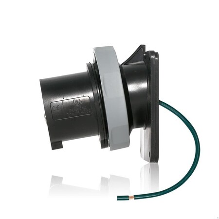 Leviton Pin & Sleeve Inlet, 30 A, 347/600V AC, Three Phase, 4 Pole, Screw Terminals Wire Connection Type 530B5WLEV