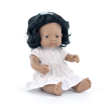 Miniland My Friends & Me Baby Doll, Hispanic Girl, 15'' 33210