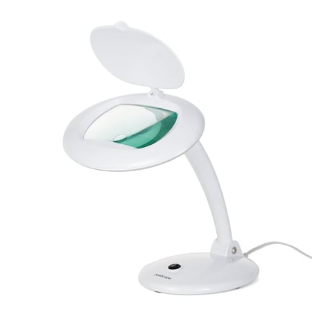 Amscope 1.75X & 4X Magnification 5 Diameter Lens 56 LED 9W Tabletop Magnifying Lamp MAGLED-56-TT