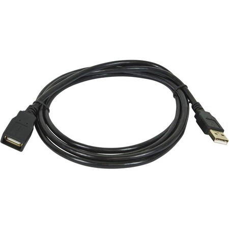 Monoprice 6FT USB 2.0 A MALE TO A FEMALE EXTENSION 28/24AWG CABLE GOLD PLATED 5433