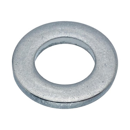 Zoro Select Flat Washer, For Screw Size 1/4 in , Aluminum Plain Finish, 5 PK WASB14NAL