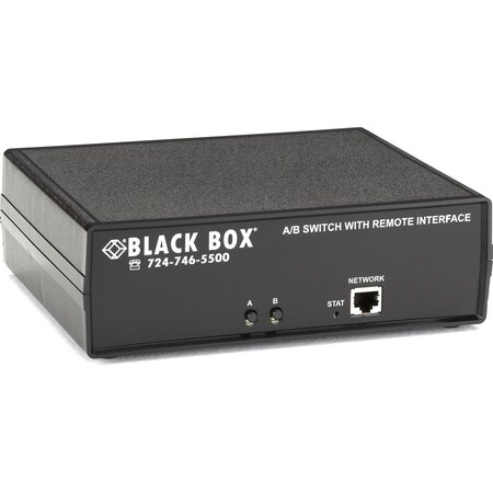 Black Box BLACK BOX CAT6 Remotely Controlled Layer 1 A/B Switch, Latching, Ethernet, RS - 232 - 1 X Serial Port SW1041A
