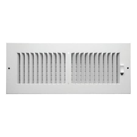 Tool Time C102M12X04 2-Way Sidewall Ceiling Register 12 x 4 in. TO2516041