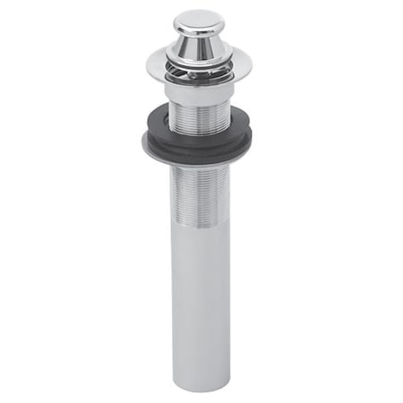 Westbrass Lift and Turn Lav Drain without Overflow Holes - Satin Nickel D410-1-07