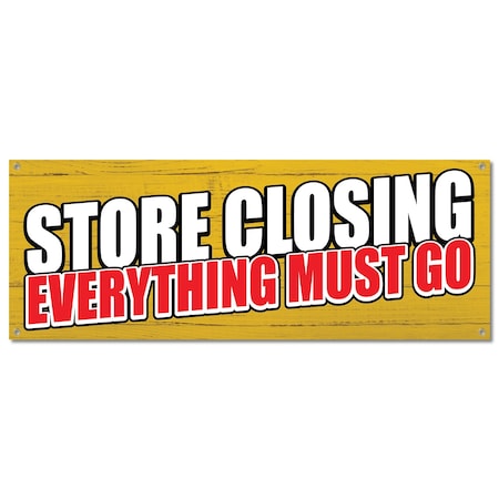 Signmission Store Closing, 18 Inch, Banner B-30424